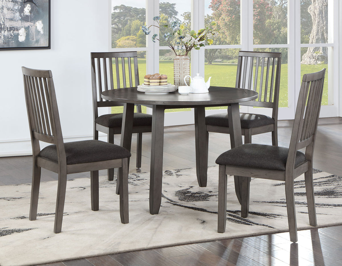 GAVINO 5-PC Gray Dining Set