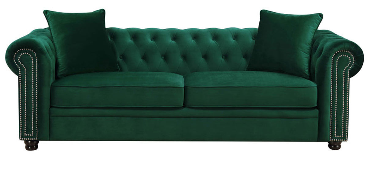 ISADORA Green Sofa & Loveseat