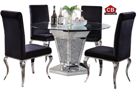 BAQUET Mirrored 52" Wide Dining Table