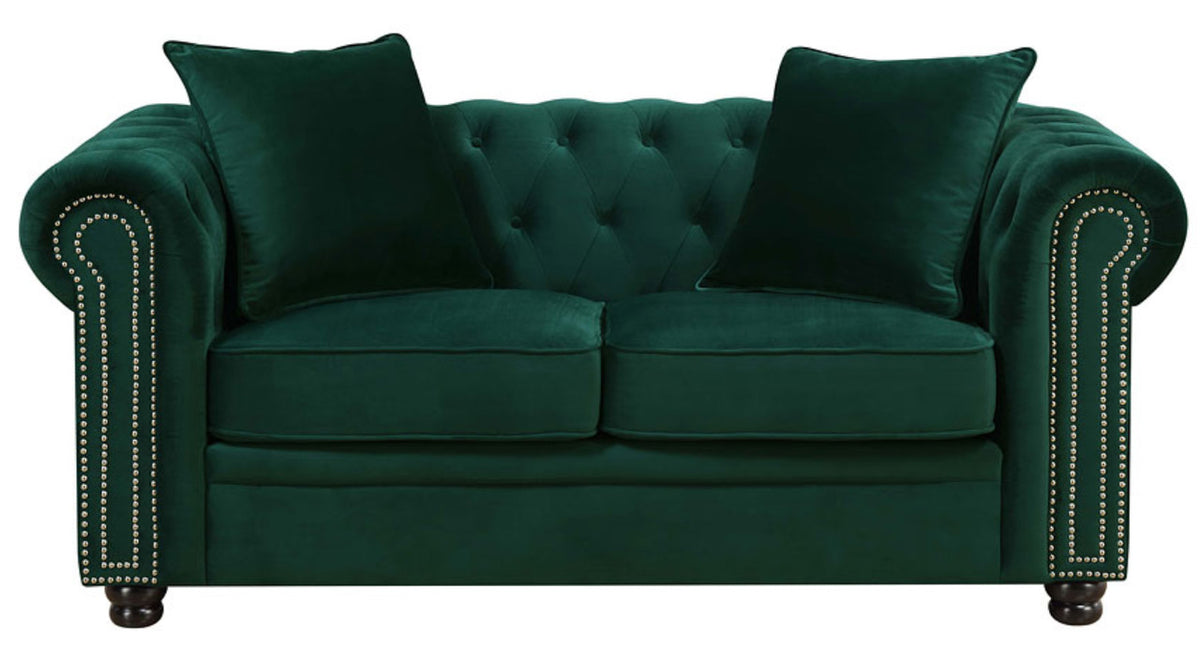 ISADORA Green Sofa & Loveseat
