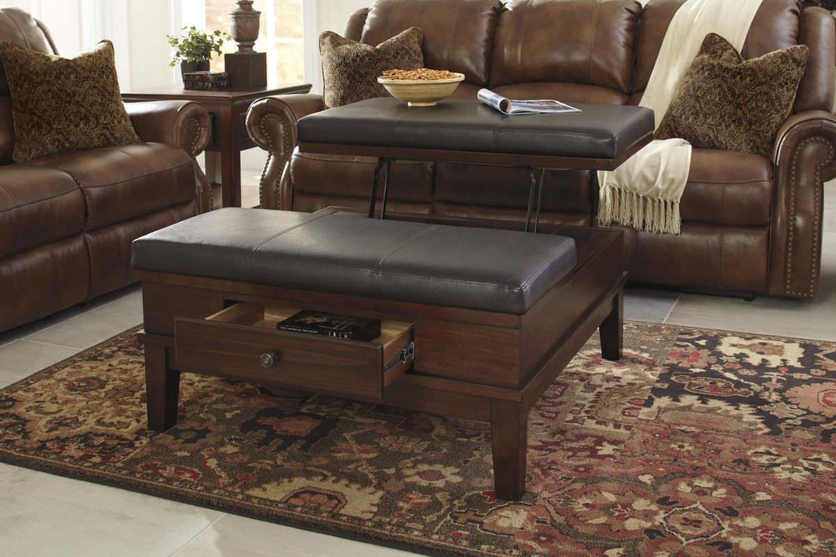 GLENDALE 38" Wide Ottoman/Coffeetable Lift Top