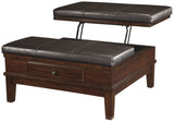 GLENDALE 38" Wide Ottoman/Coffeetable Lift Top
