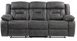 PEGASUS Gray 3 Piece Reclining Livingroom