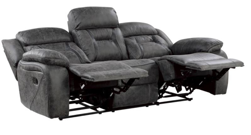 PEGASUS Gray 3 Piece Reclining Livingroom