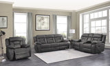 PEGASUS Gray 3 Piece Reclining Livingroom