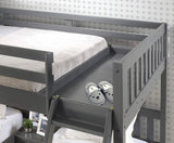 GADSEN Dark Gray Full over Double Twin Bunkbed