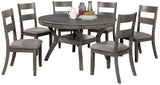 RONNY Gray 7 Piece Dining Set
