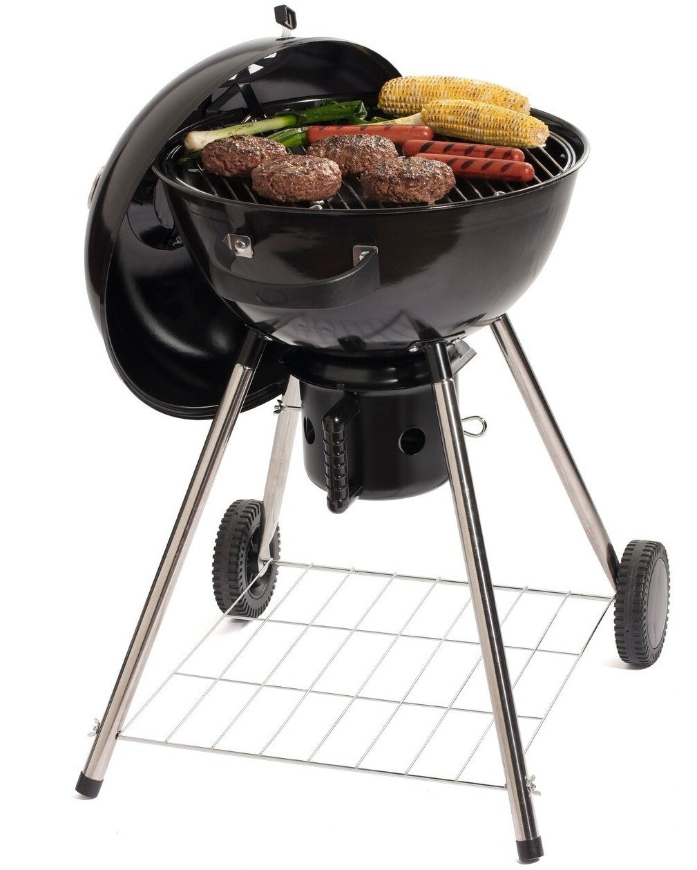 FIZZLE Black 18" Kettle Charcoal Grill
