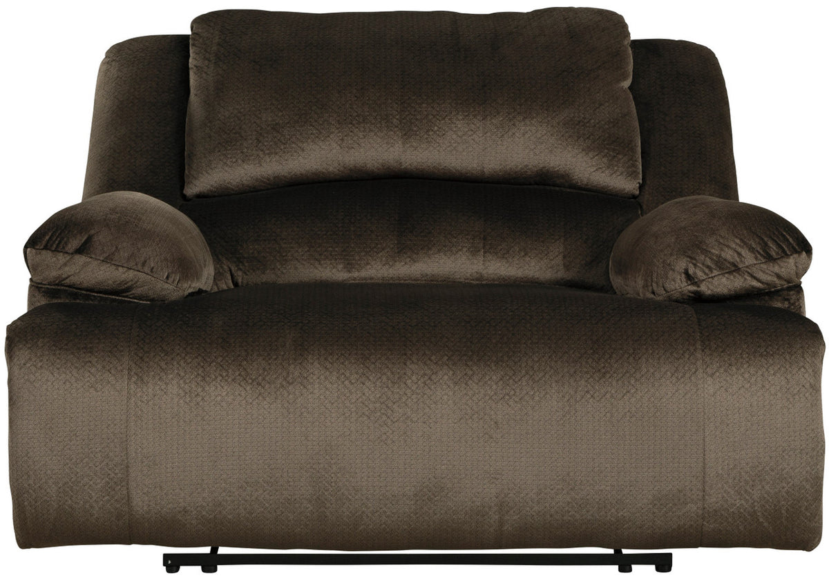 REYMAR Brown 57" Wide Manual Recliner