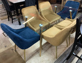 MOSIER Gold 64" Wide Dining Table
