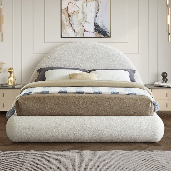 HORITO Cream Faux Shearling Bed