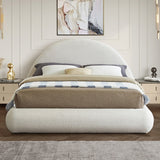 HORITO Cream Faux Shearling Bed