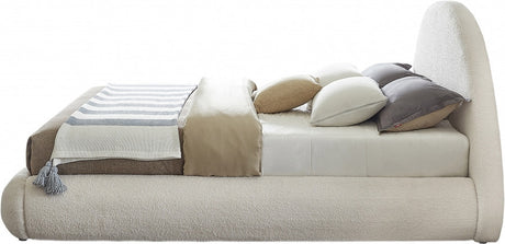 HORITO Cream Faux Shearling Bed