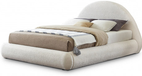 HORITO Cream Faux Shearling Bed