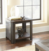 CLINT Dark Brown Industrial End Table