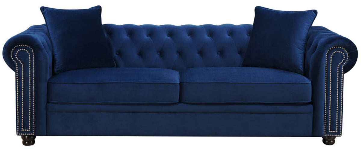 ISADORA Navy Blue Sofa & Loveseat