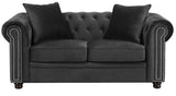 ISADORA Gun Metal Sofa & Loveseat
