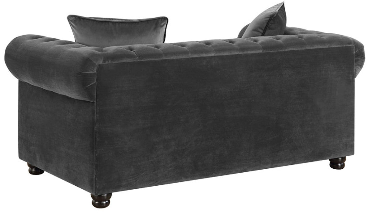 ISADORA Gun Metal Sofa & Loveseat