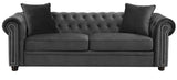 ISADORA Gun Metal Sofa & Loveseat