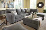 IVAN Gray 120" Wide Sectional