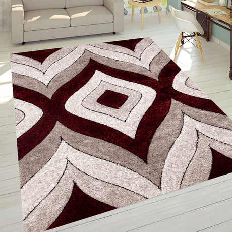 JANIE Wine 5' x 7' Area Rug