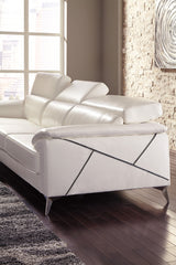 Janison White Adjustable Sectional