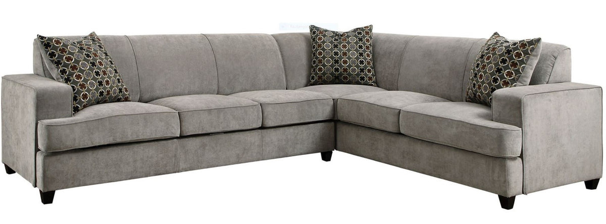 JENALIE Gray 112" Wide Queen Sleeper Sectional