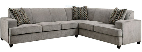 JENALIE Gray 112" Wide Queen Sleeper Sectional