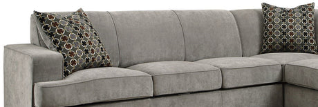 JENALIE Gray 112" Wide Queen Sleeper Sectional