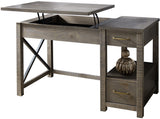 JOHNY Distressed Gray 51" Wide Lift-Top Desk