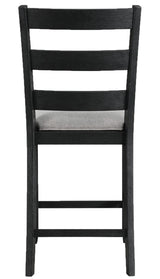 KALVEN Black & Gray 20" Wide Counter Chair
