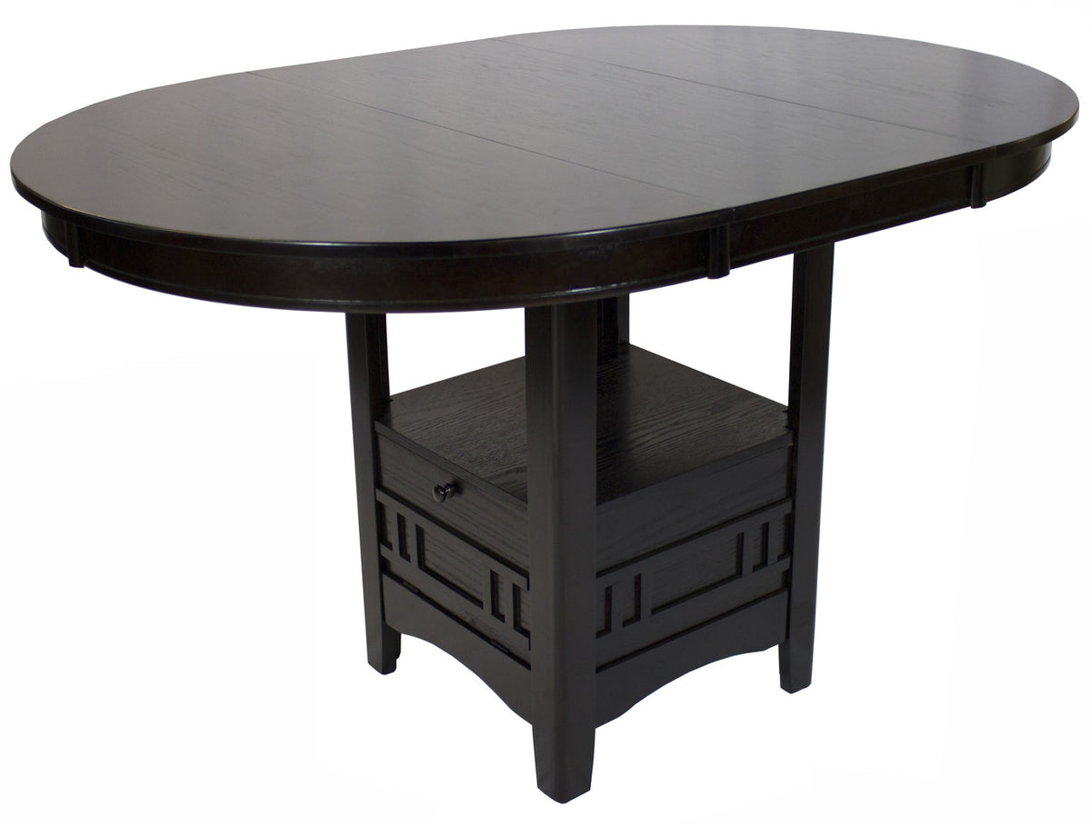 KILEEN Dark Brown 5-Piece Counter Height Set