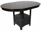 KILEEN Dark Brown 5-Piece Counter Height Set