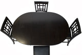 KILEEN Dark Brown 5-Piece Counter Height Set