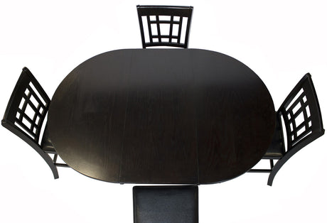 KILEEN Dark Brown 5-Piece Counter Height Set