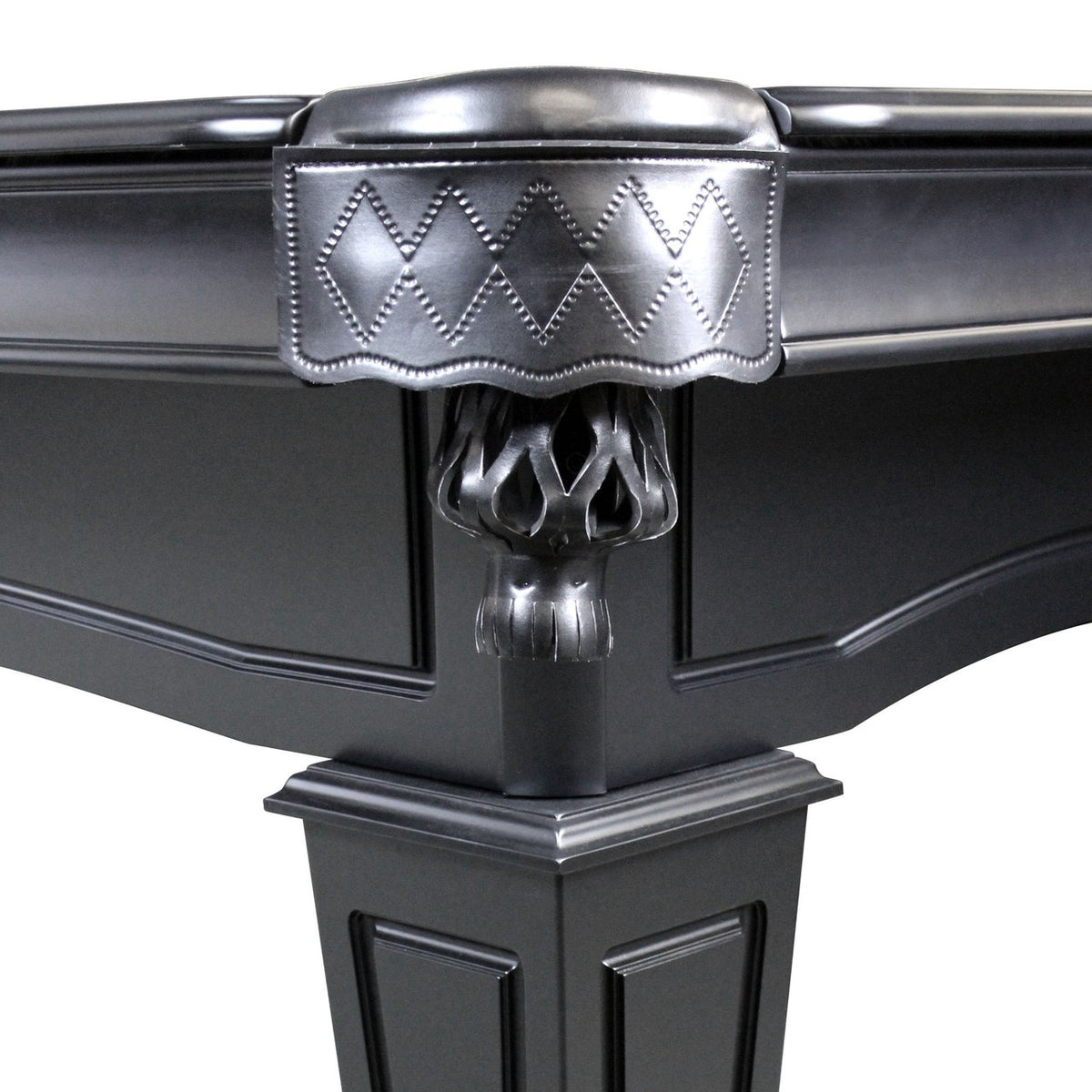 The Knight 8-FT Black Pool Table