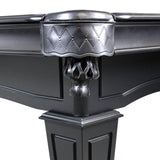 The Knight 8-FT Black Pool Table