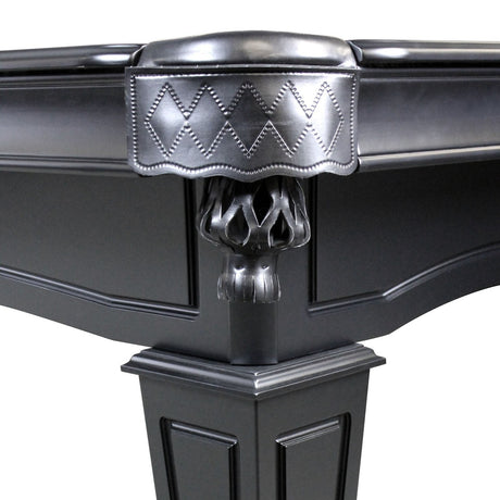 The Knight 8-FT Black Pool Table
