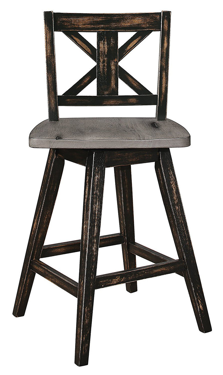 Kwan Grey 6-PC Counter Height Swivel Set