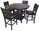 LABONZ Espresso 42" Wide Counter Height Table