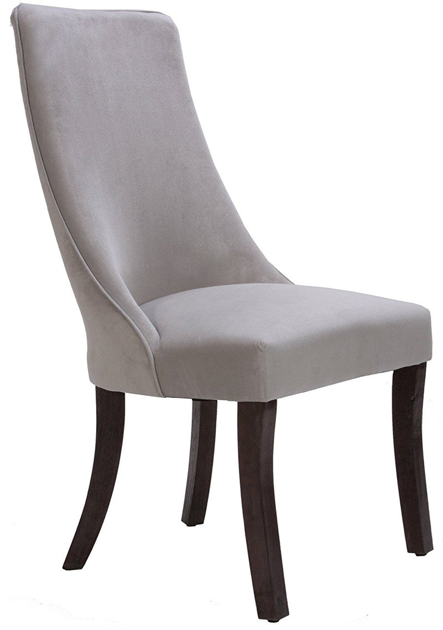 Laurent Grey Velvet Chair