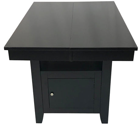 Lenox Black Brown 6 Piece Counter Height Set