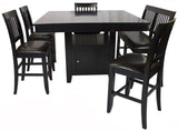 Lenox Black Brown 6 Piece Counter Height Set