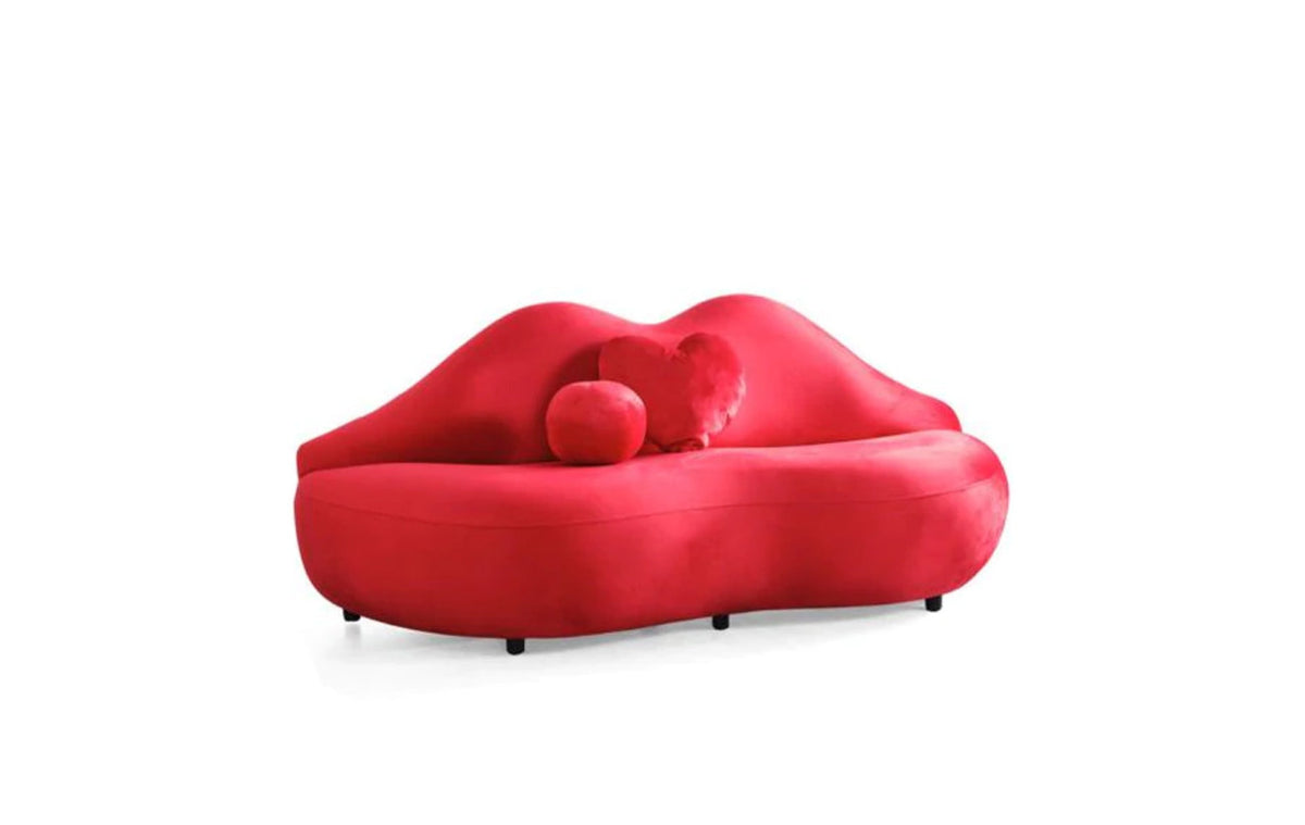 Boca Red Velvet Loveseat