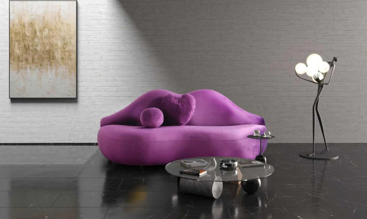 Boca Purple Velvet Loveseat