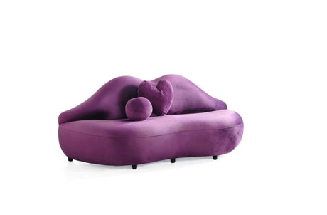Boca Purple Velvet Loveseat