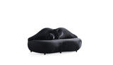 Boca Black Velvet Loveseat