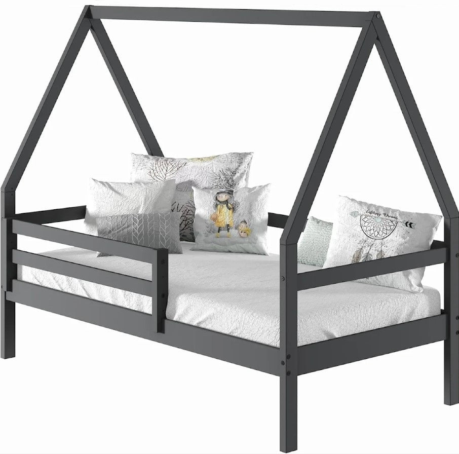 MAISON Dark Gray Twin 87" Height House Bed