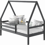 MAISON Dark Gray Twin 87" Height House Bed
