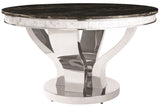 BRIXX Faux Marble 5 Piece Dining Set